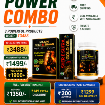 Weekend Power Combo – ₹200 Advance COD Booking (₹1299 Delivery पर)